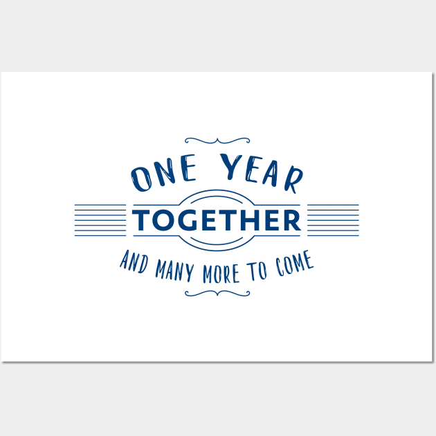 1st anniversary couple milestone Wall Art by IngaDesign